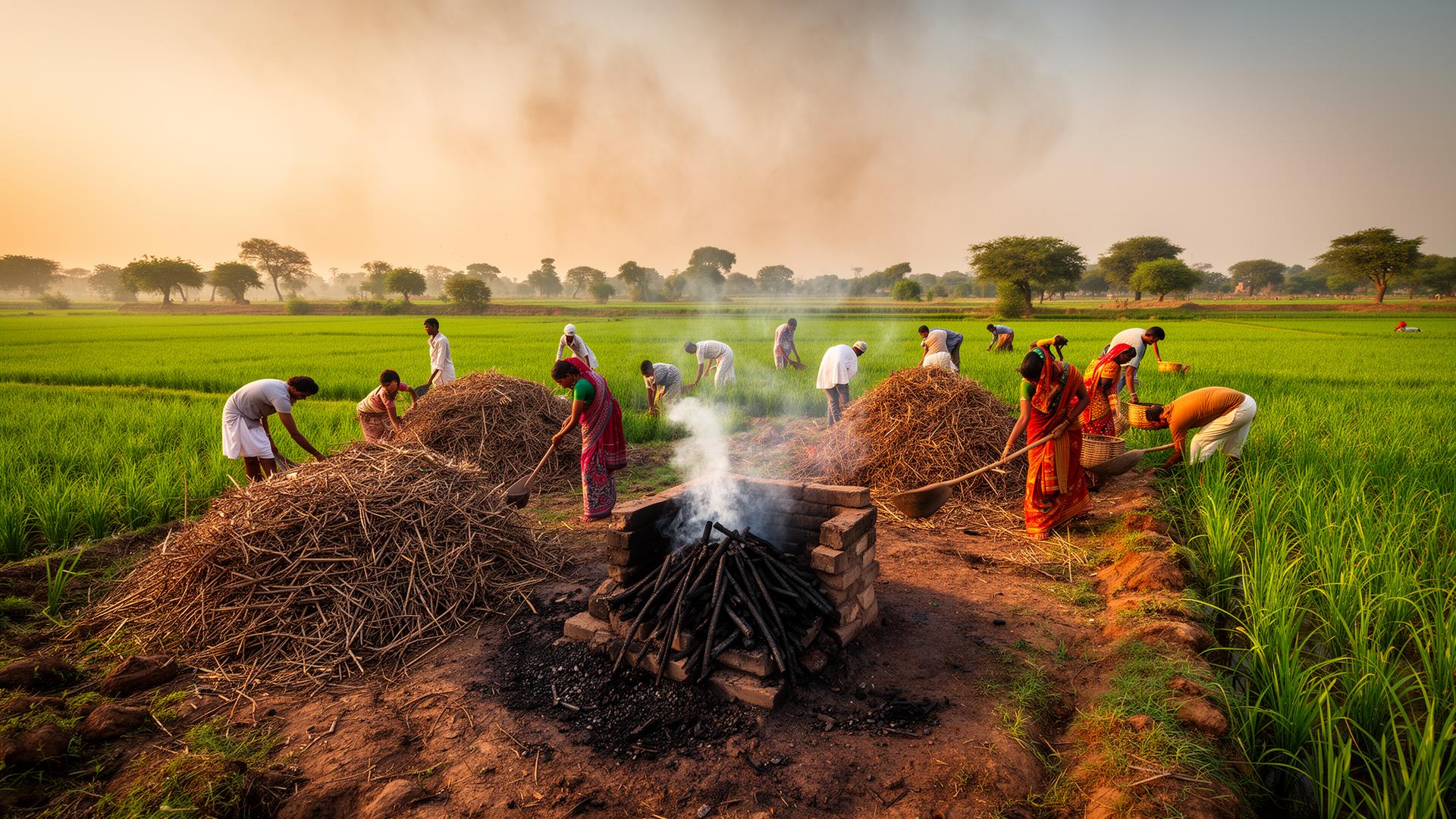 Biochar field activity
